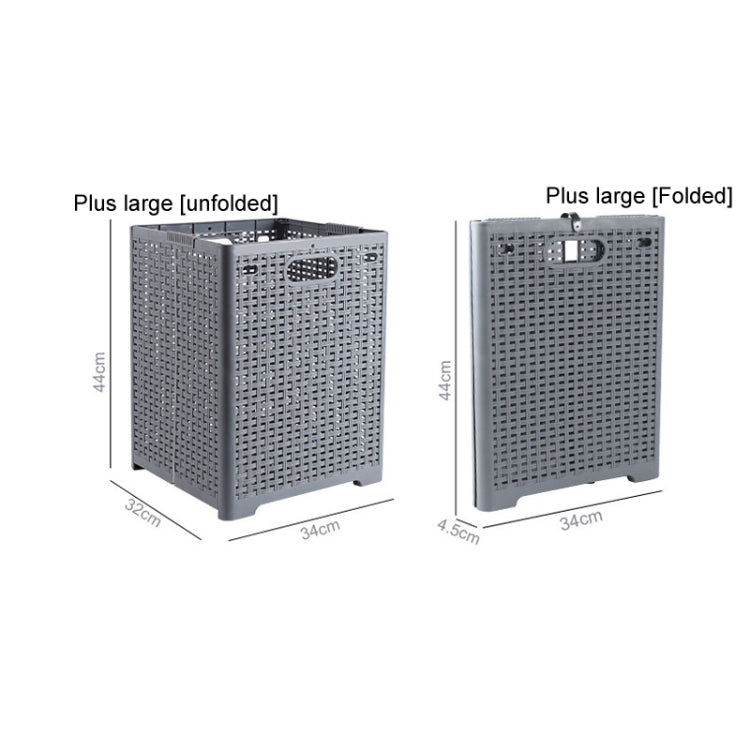 Size L Foldable PP Laundry Basket Clothes Hamper Storage Holder for Home Bathroom Size L Foldable PP Laundry Basket Clothes Hamper Storage Holder for Home Bathroom